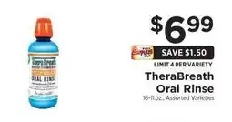 ShopRite Therabreath Oral Rinse offer