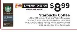 ShopRite Starbucks Coffee offer