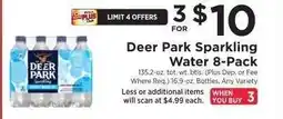 ShopRite Deer Park Sparkling Water 8-Pack offer