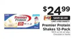 ShopRite Premier Protein Shakes 12-Pack offer