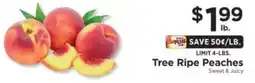 ShopRite Tree Ripe Peaches offer