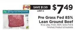 ShopRite Pre Grass Fed 85% Lean Ground Beef offer