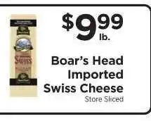 ShopRite Boar’s Head Imported Swiss Cheese offer