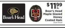 ShopRite Boar's Head Maple Glazed Honey Coated Ham offer