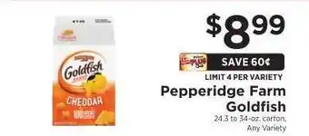 ShopRite Pepperidge Farm Goldfish offer
