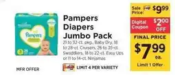 ShopRite Pampers Diapers Jumbo Pack offer