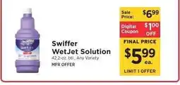 ShopRite Swiffer WetJet Solution offer