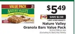 ShopRite Nature Valley Granola Bars Value Pack offer