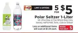 ShopRite Polar Seltzer 1-Liter offer