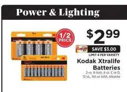 ShopRite Kodak Xtralife Batteries offer