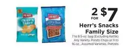 ShopRite Herr's Snacks Family Size offer