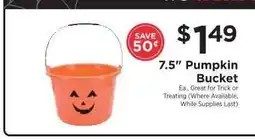 ShopRite 7.5 Pumpkin Bucket offer