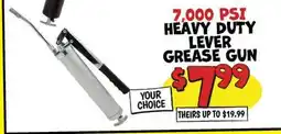 Ollie's 7,000 PSI HEAVY DUTY LEVER GREASE GUN offer