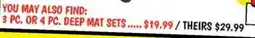 Ollie's 3 PC. OR 4 PC. DEEP MAT SETS offer