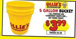 Ollie's OLLIE'S 5 GALLON BUCKET offer