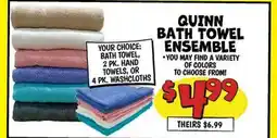 Ollie's QUINN BATH TOWEL ENSEMBLE offer