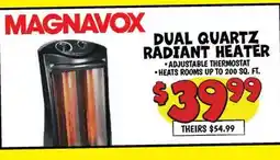 Ollie's MAGNAVOX DUAL QUARTZ RADIANT HEATER offer