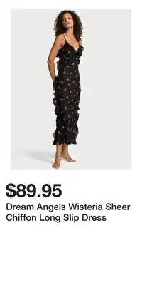 Victoria's Secret Dream Angels Wisteria Sheer Chiffon Long Slip Dress offer