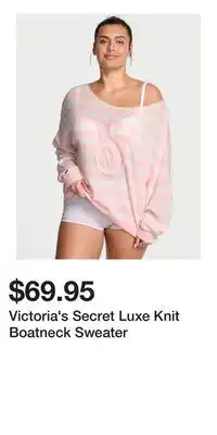 Victoria's Secret Victoria's Secret Luxe Knit Boatneck Sweater offer