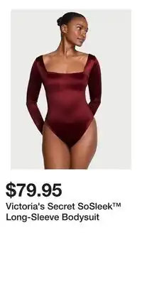 Victoria's Secret Victoria's Secret SoSleek Long-Sleeve Bodysuit offer