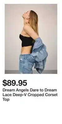 Victoria's Secret Dream Angels Dare to Dream Lace Deep-V Cropped Corset Top offer