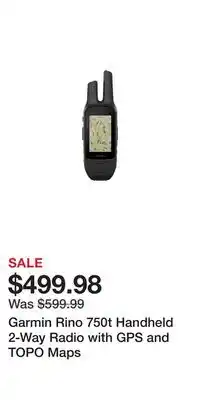 Cabela's Garmin Rino 750t Handheld 2-Way Radio with GPS and TOPO Maps offer
