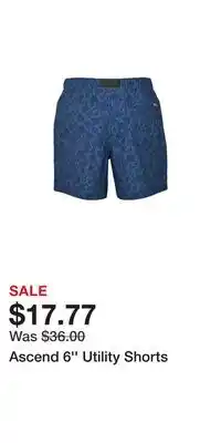 Cabela's Ascend 6'' Utility Shorts offer