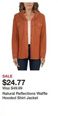 Cabela's Natural Reflections Waffle Hooded Shirt Jacket offer