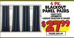 Ollie's 4 PK. BLACKOUT PANEL PAIRS offer