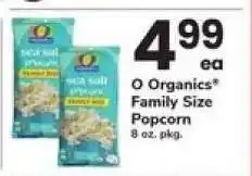 Safeway O Organics Family Size Popcorn offer