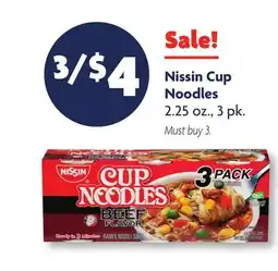 Family Dollar Nissin Cup Noodles offer