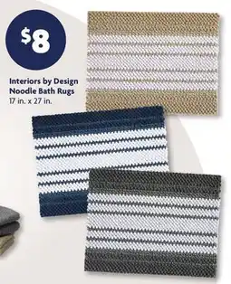 Family Dollar Interiors by Design Noodle Bath Rugs offer