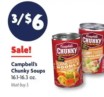 Family Dollar Campbell's Chunky Soups offer