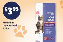 Family Dollar Family Pet Dry Cat Food offer