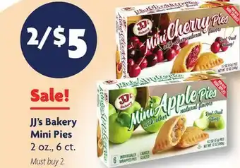 Family Dollar JJ's Bakery Mini Pies offer