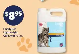 Family Dollar Family Pet Lightweight Cat Litter offer