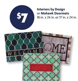 Family Dollar Interiors by Design or Mohawk Doormats offer