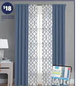Family Dollar Interiors by Design Window Panel Sets offer