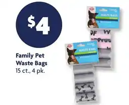 Family Dollar Family Pet Waste Bags offer