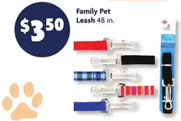 Family Dollar Family Pet Leash offer