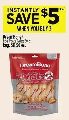Dollar General DreamBone Dog Treats Twists offer