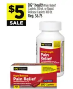 Dollar General DG health Pain Relief Caplets offer