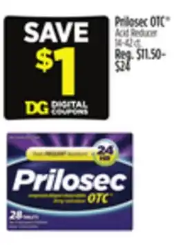 Dollar General Prilosec OTC Acid Reducer offer