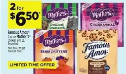 Dollar General Famous Amos 9 oz. or Mother's Cookies 9-11 oz offer