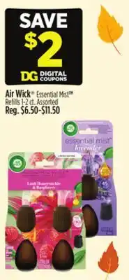 Dollar General Air Wick Essential Mist offer