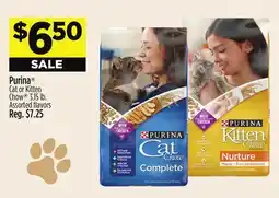 Dollar General Purina Cat or Kitten Chow offer