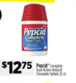 Dollar General Pepcid Complete Dual Action Antacid Chewable Tablets offer