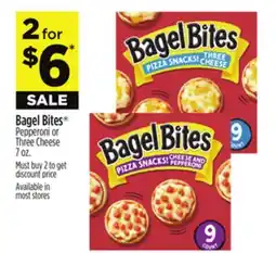 Dollar General Bagel Bites Pepperoni or Three Cheese offer