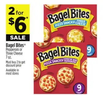 Dollar General Bagel Bites Pepperoni or Three Cheese offer