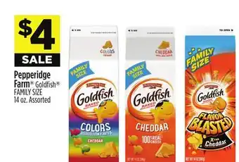 Dollar General Pepperidge Farm Goldfish FAMILY SIZE offer